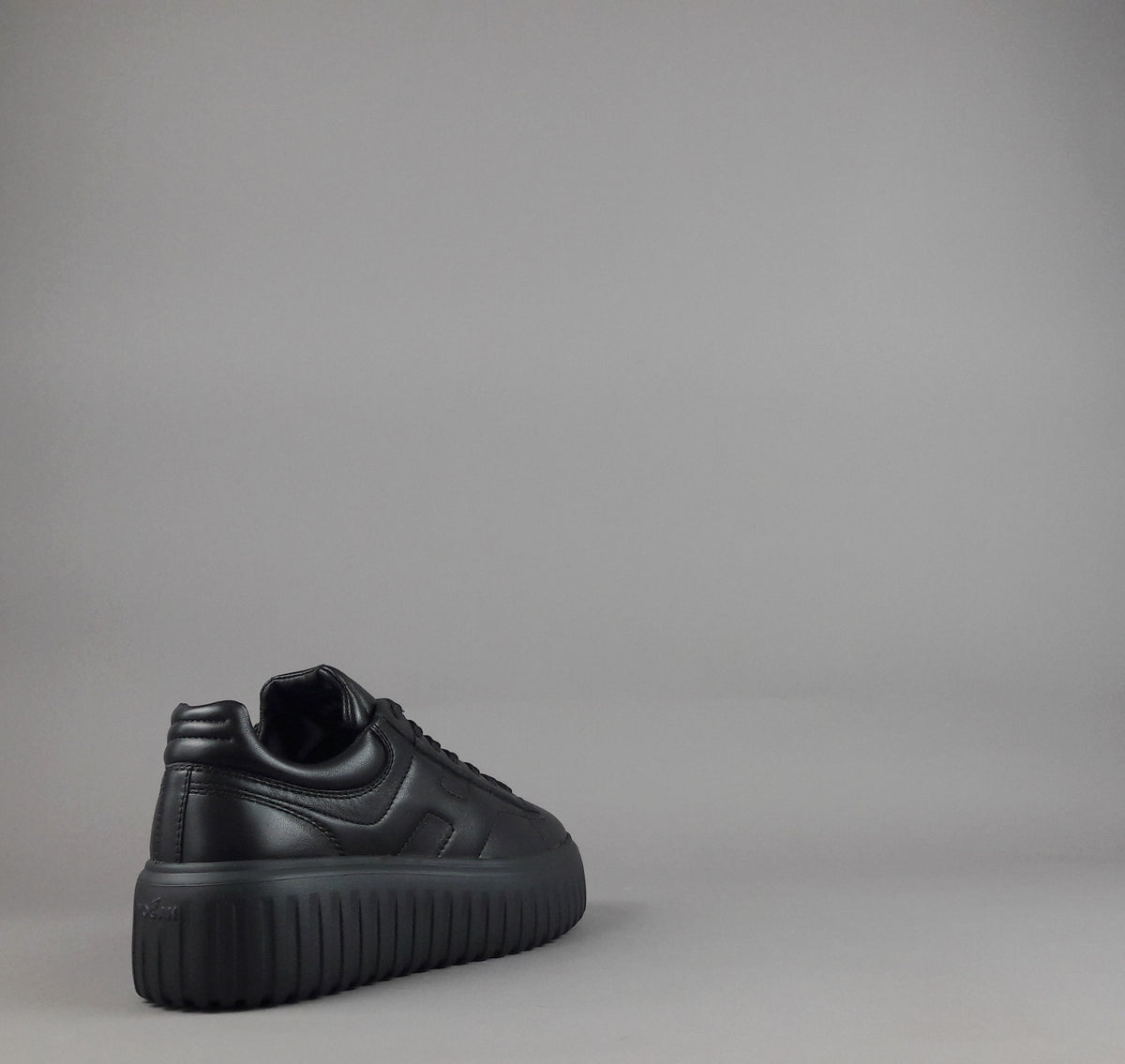 Hogan Stripes Donna Pelle Nappa Nero