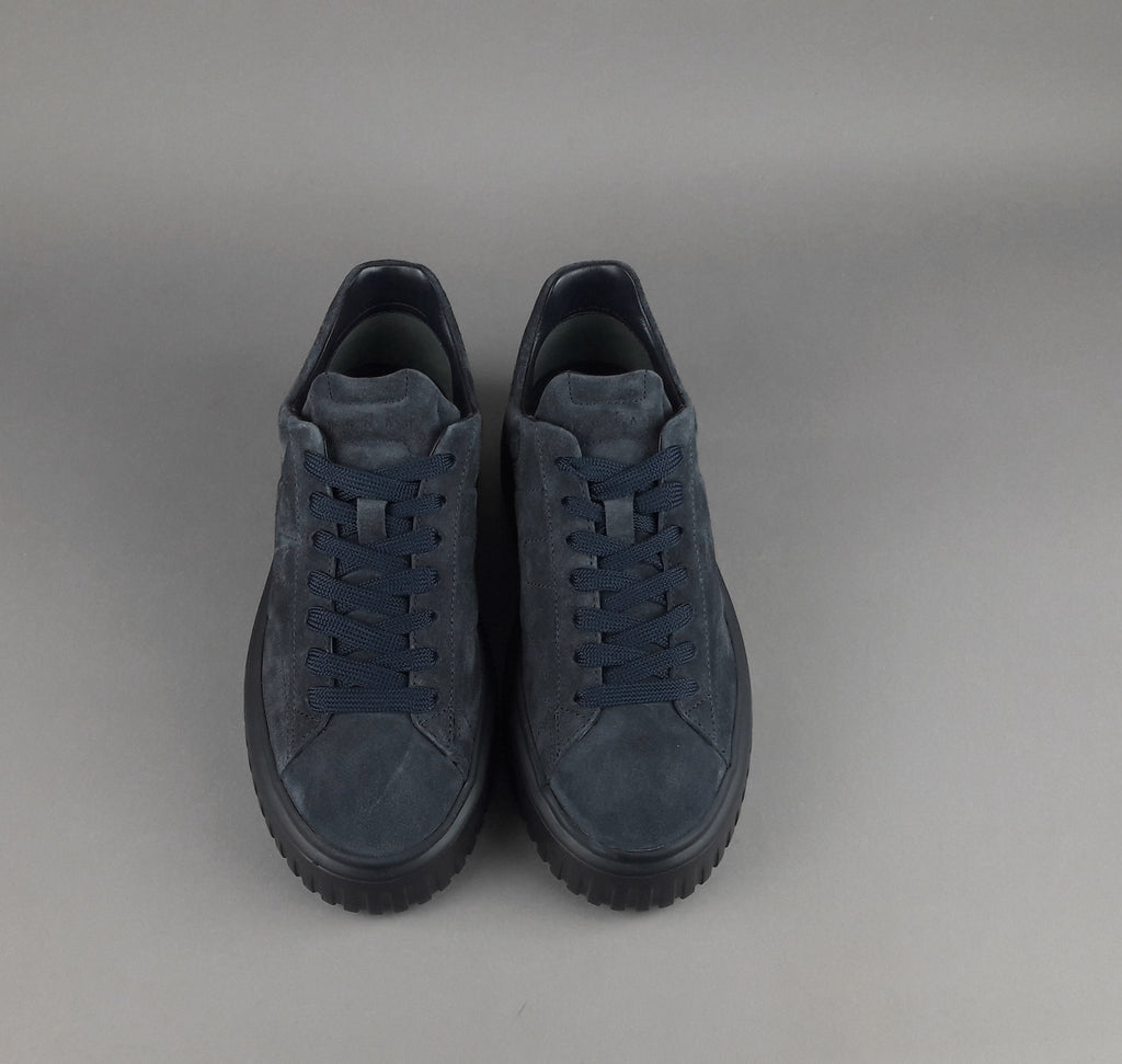 Hogan Stripes Uomo Camoscio Blu Scuro