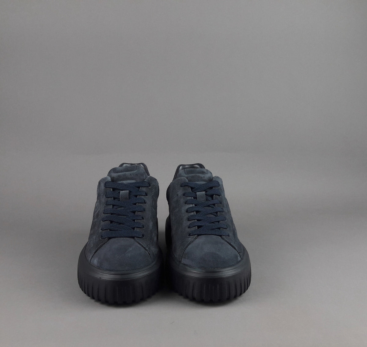 Hogan Stripes Uomo Camoscio Blu Scuro