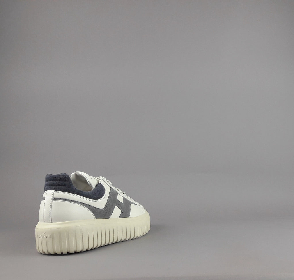 Hogan Stripes Uomo Pelle Bianco Opaco