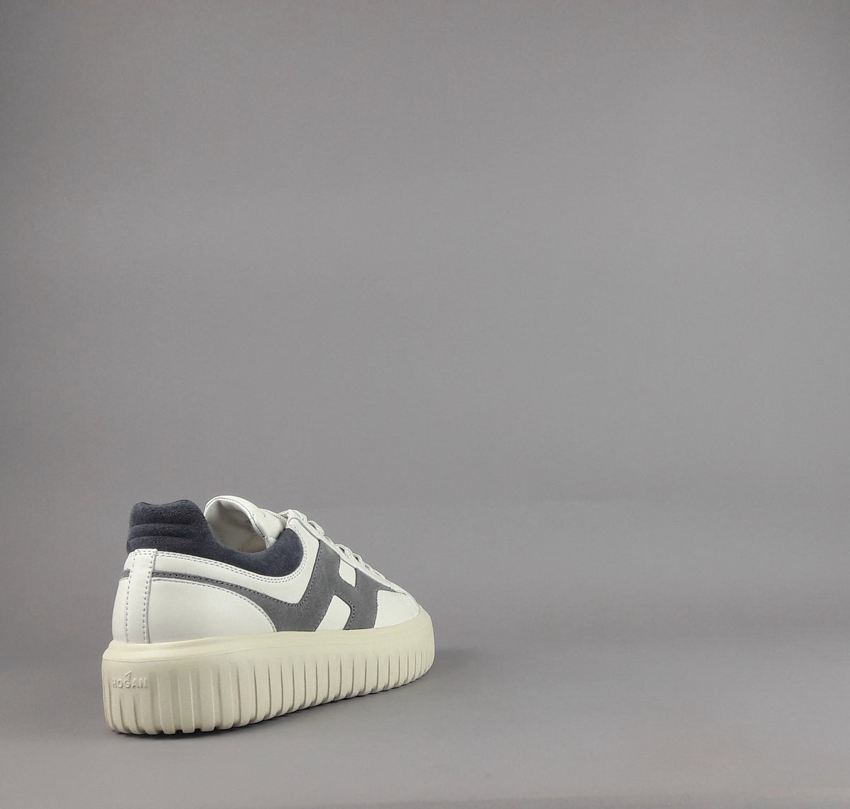 Hogan Stripes Uomo Pelle Bianco Opaco