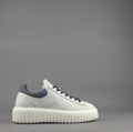 Hogan Stripes Uomo Pelle Martellata Bianco Opaco