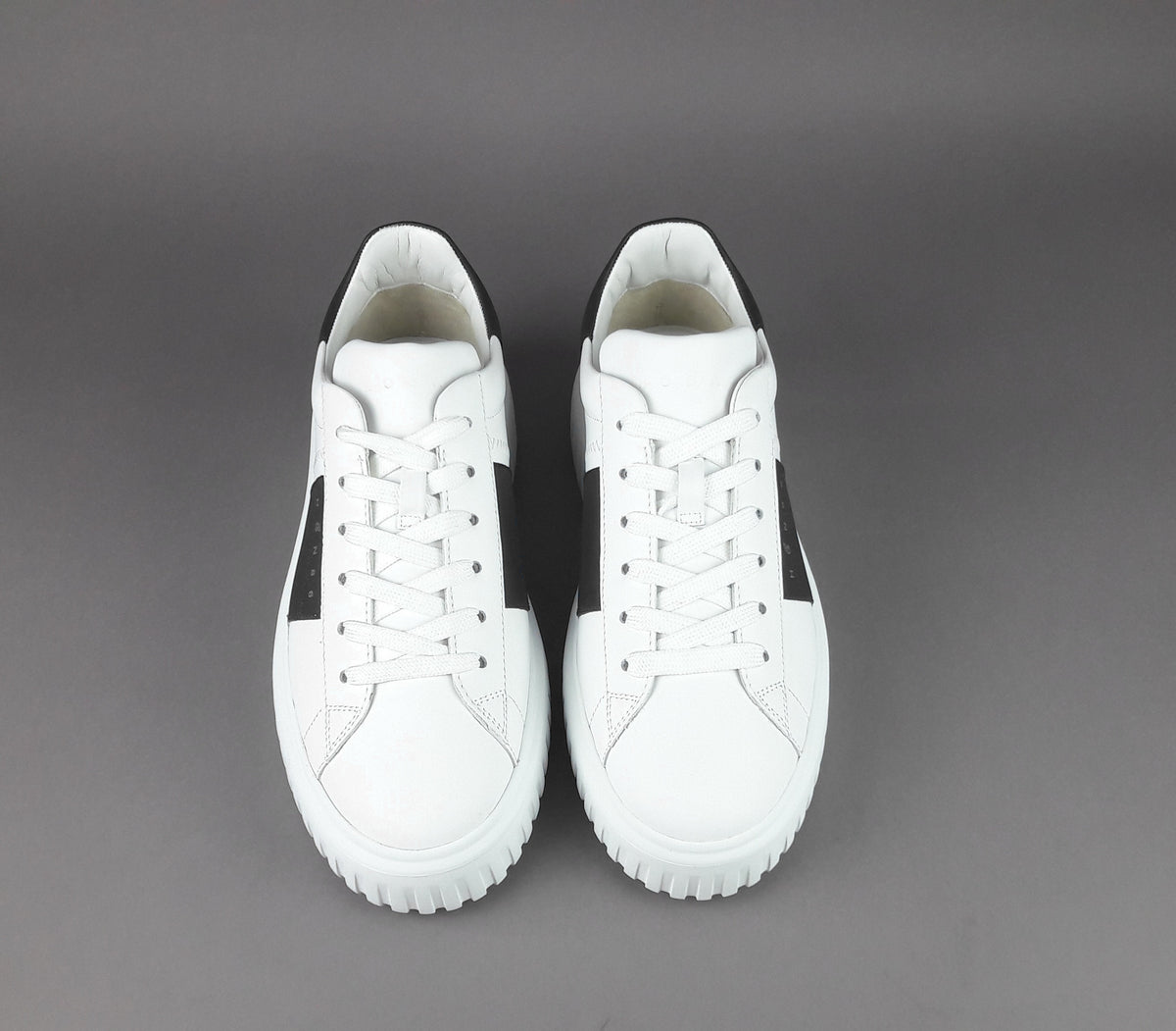 Hogan Stripes Uomo Pelle Nappa Bianco