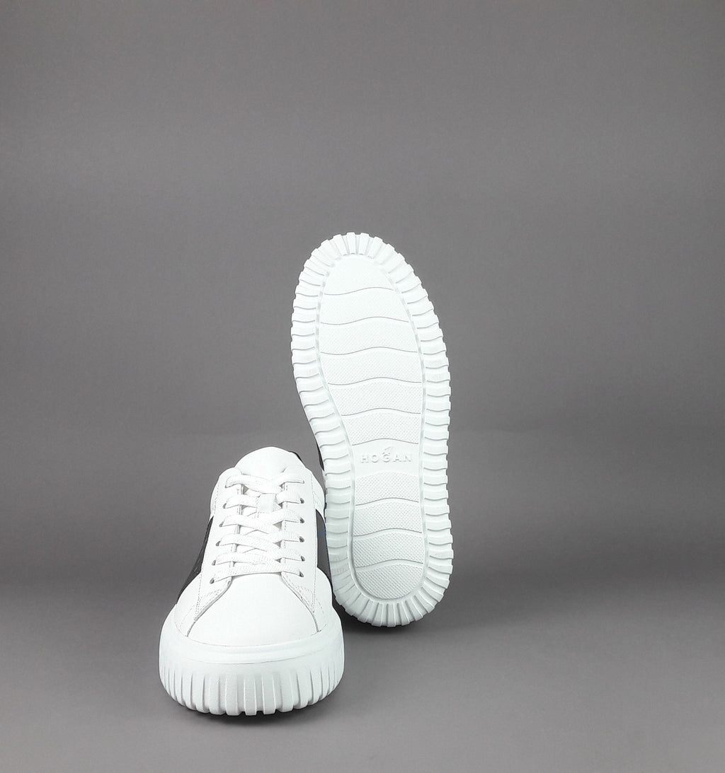 Hogan Stripes Uomo Pelle Nappa Bianco