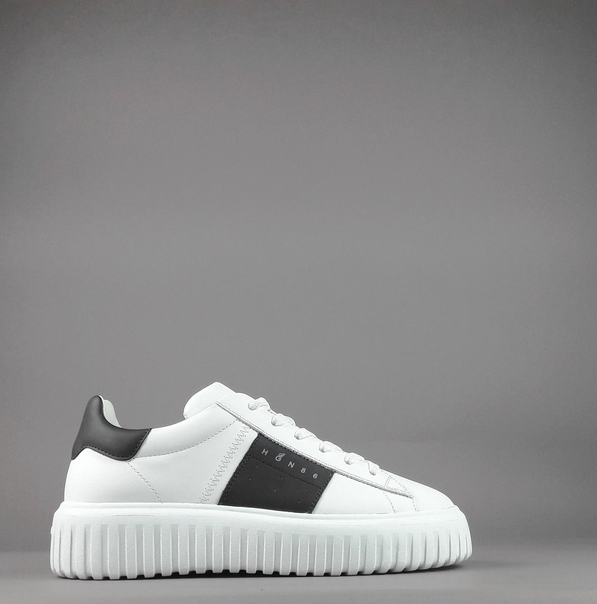 Hogan Stripes Uomo Pelle Nappa Bianco