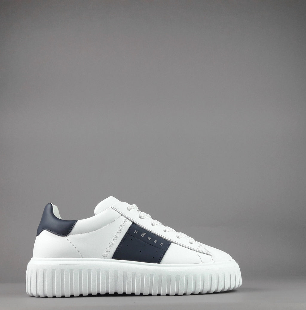 Hogan Stripes Uomo Pelle Nappa Bianco