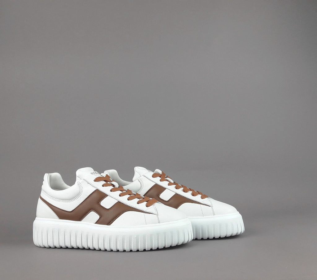 Hogan Stripes Uomo Pelle Nappa Bianco
