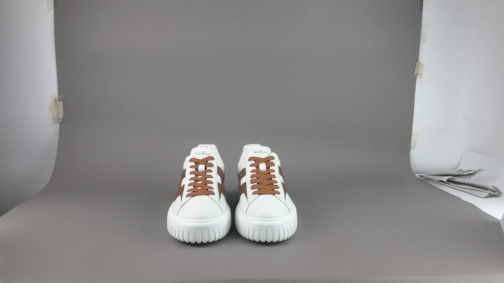 Hogan Stripes Uomo Pelle Nappa Bianco