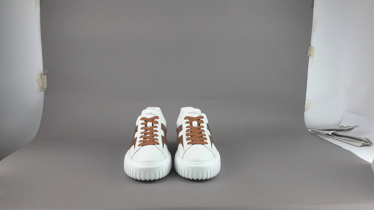 Hogan Stripes Uomo Pelle Nappa Bianco