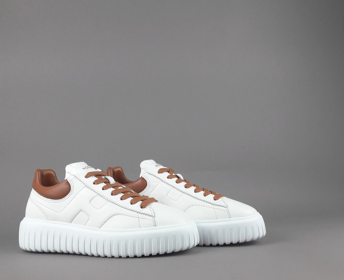 Hogan Stripes Uomo Pelle Nappa Bianco