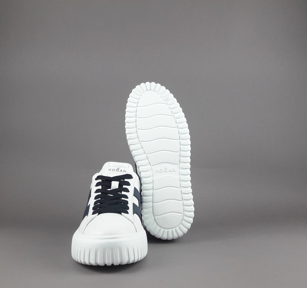 Hogan Stripes Uomo Pelle Nappa Bianco