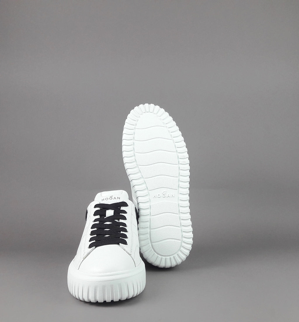 Hogan Stripes Uomo Pelle Nappa Bianco