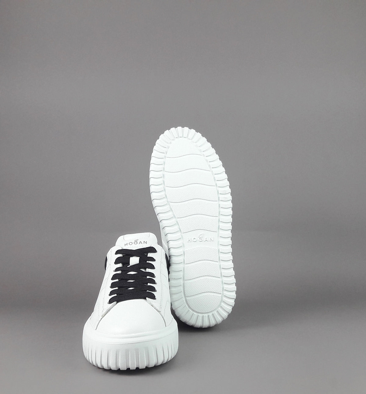 Hogan Stripes Uomo Pelle Nappa Bianco