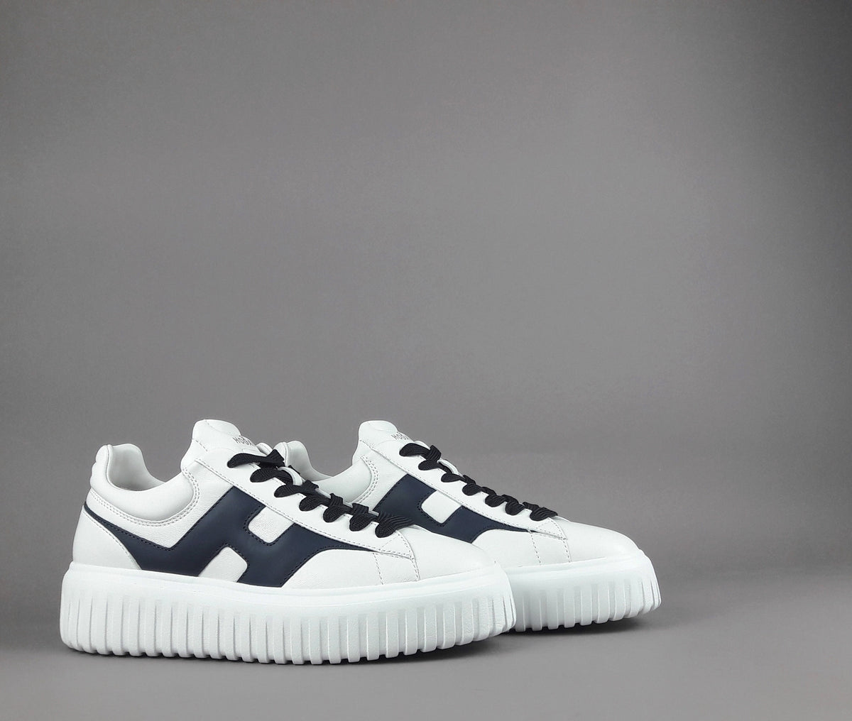Hogan Stripes Uomo Pelle Nappa Bianco