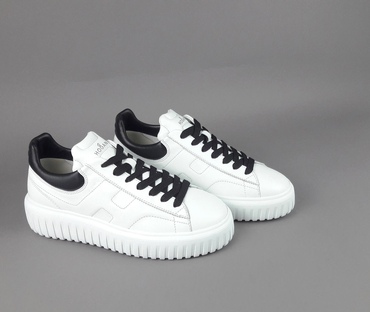 Hogan Stripes Uomo Pelle Nappa Bianco