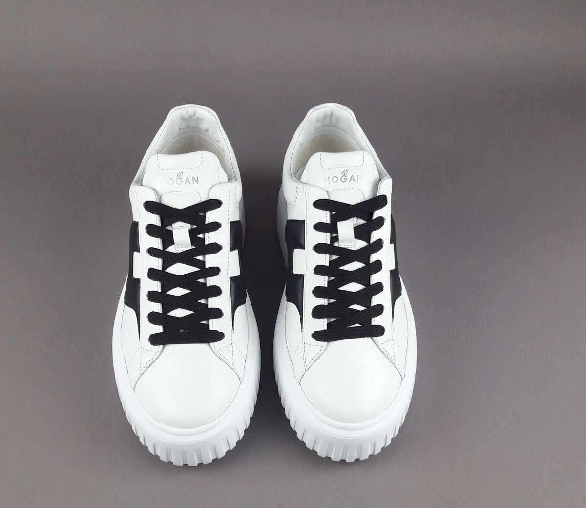 Hogan Stripes Uomo Pelle Nappa Bianco
