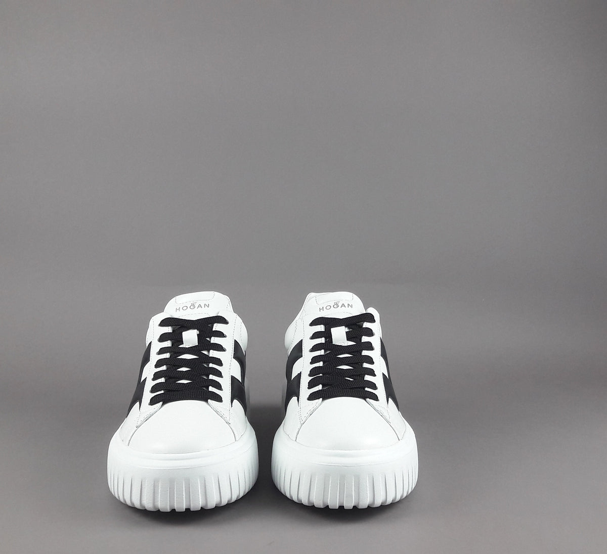 Hogan Stripes Uomo Pelle Nappa Bianco
