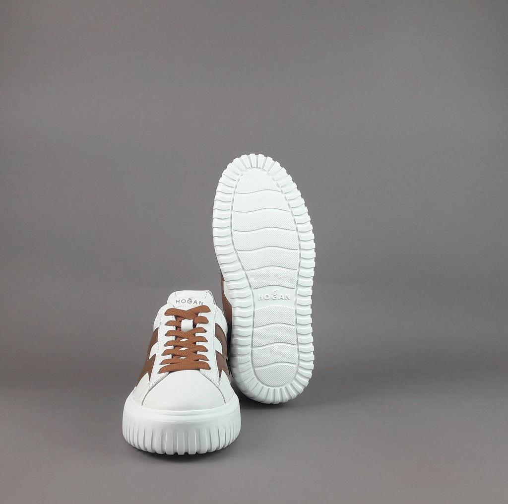 Hogan Stripes Uomo Pelle Nappa Bianco