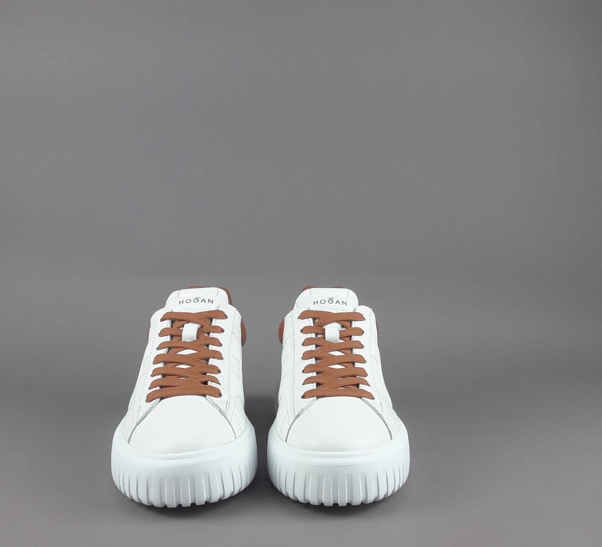 Hogan Stripes Uomo Pelle Nappa Bianco