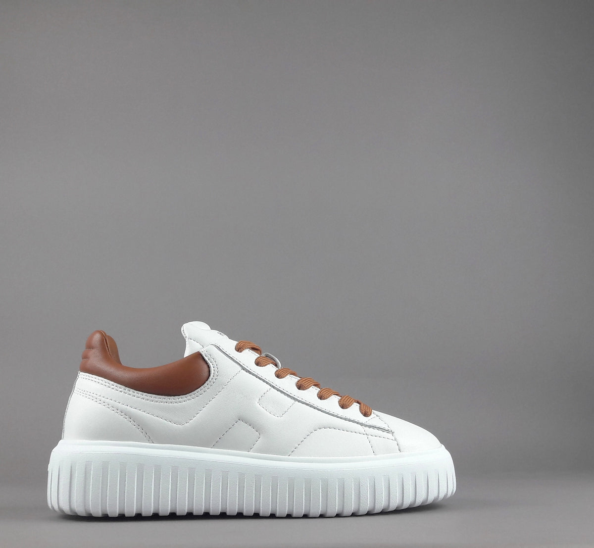 Hogan Stripes Uomo Pelle Nappa Bianco