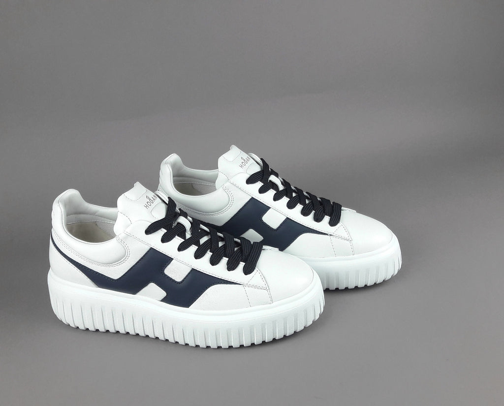 Hogan Stripes Uomo Pelle Nappa Bianco
