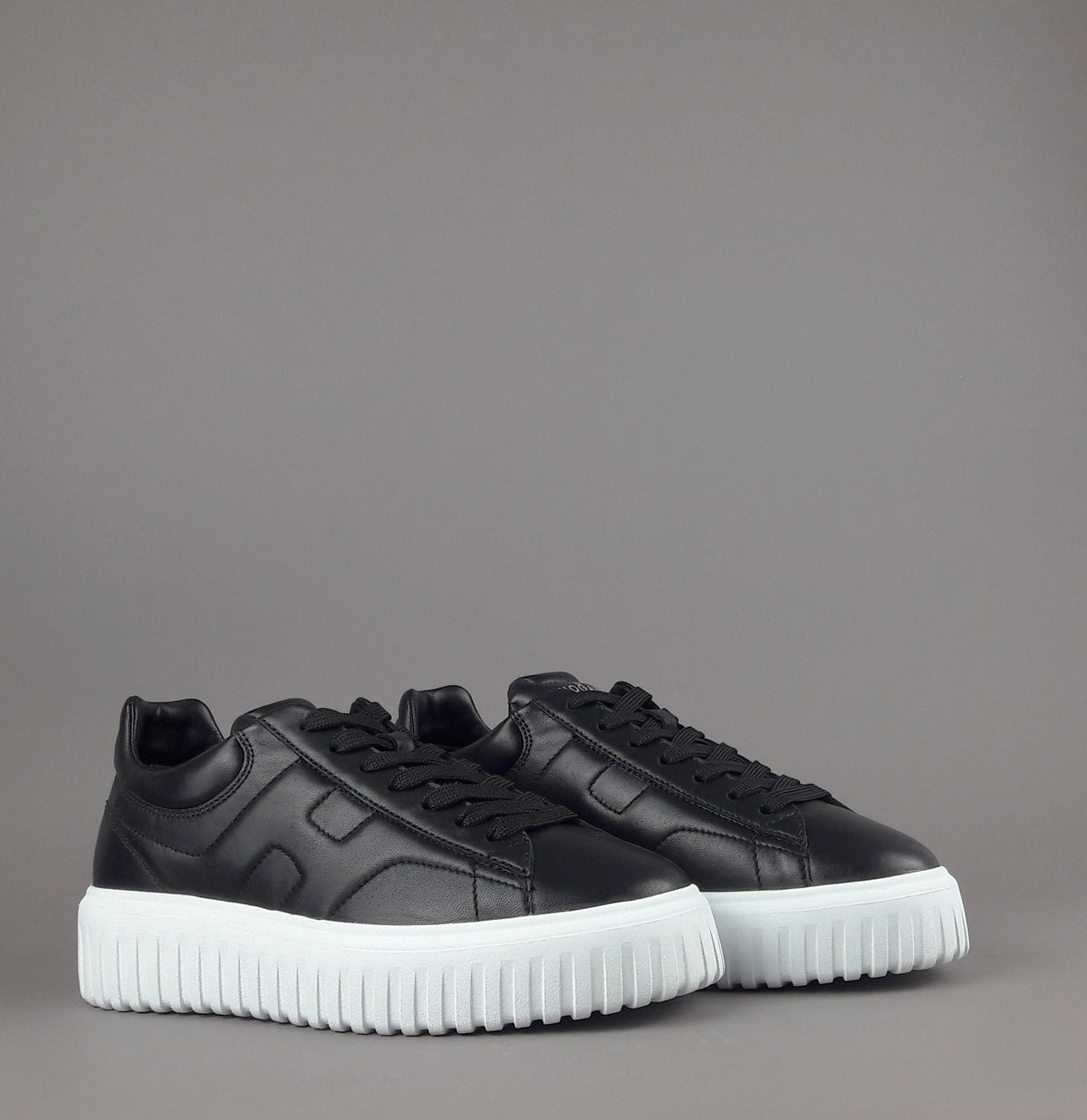 Hogan Stripes Uomo Pelle Nappa Nero