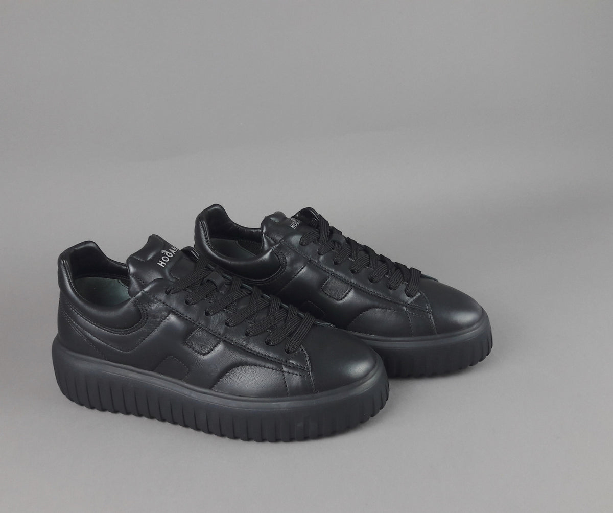 Hogan Stripes Uomo Pelle Nappa Nero