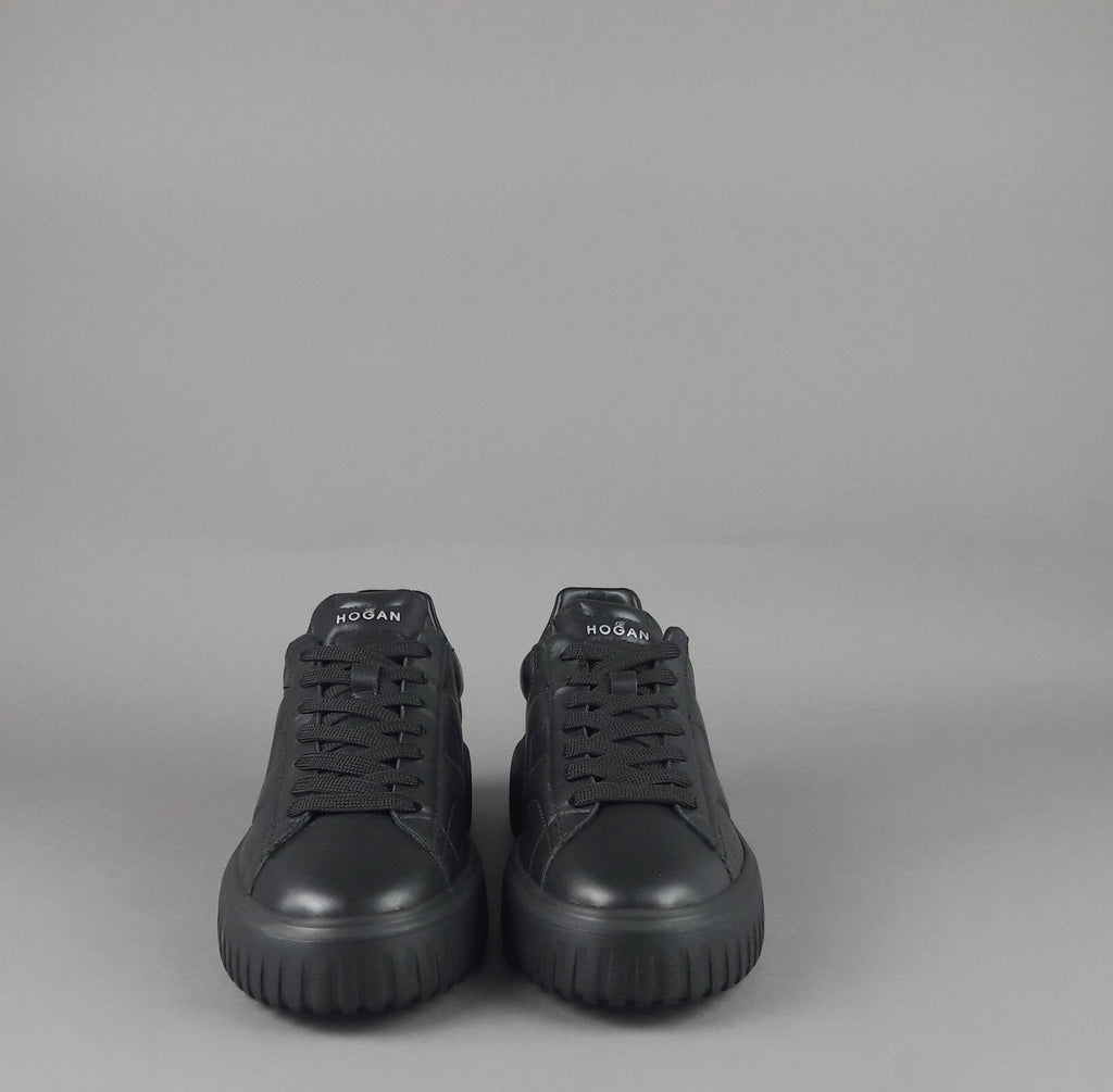 Hogan Stripes Uomo Pelle Nappa Nero