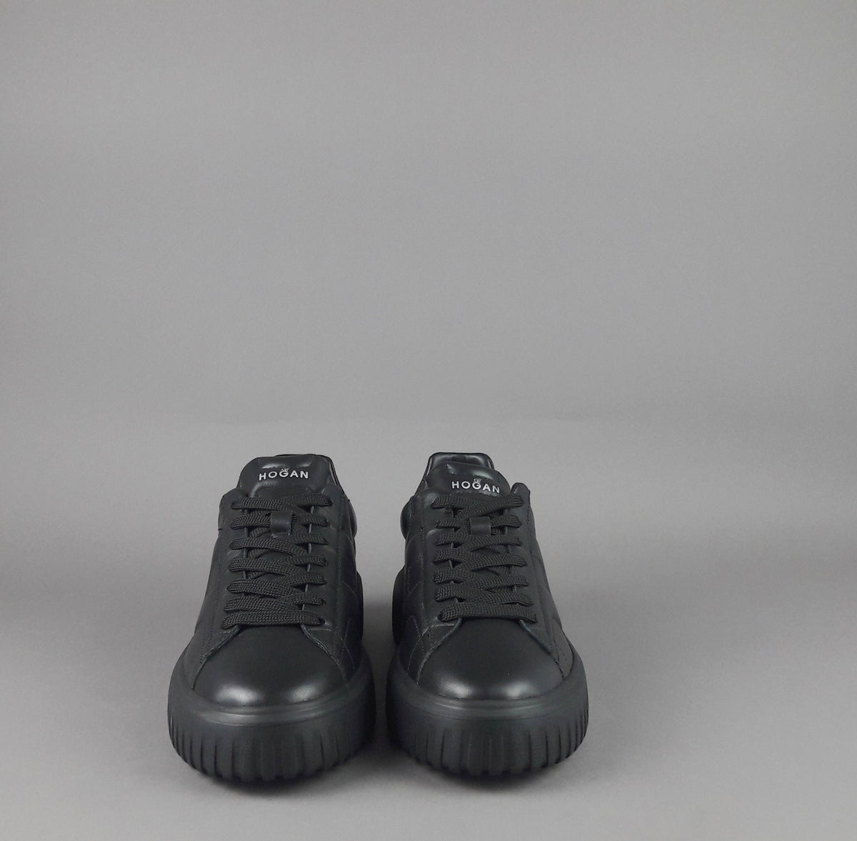 Hogan Stripes Uomo Pelle Nappa Nero