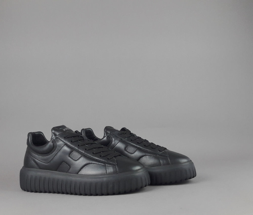 Hogan Stripes Uomo Pelle Nappa Nero