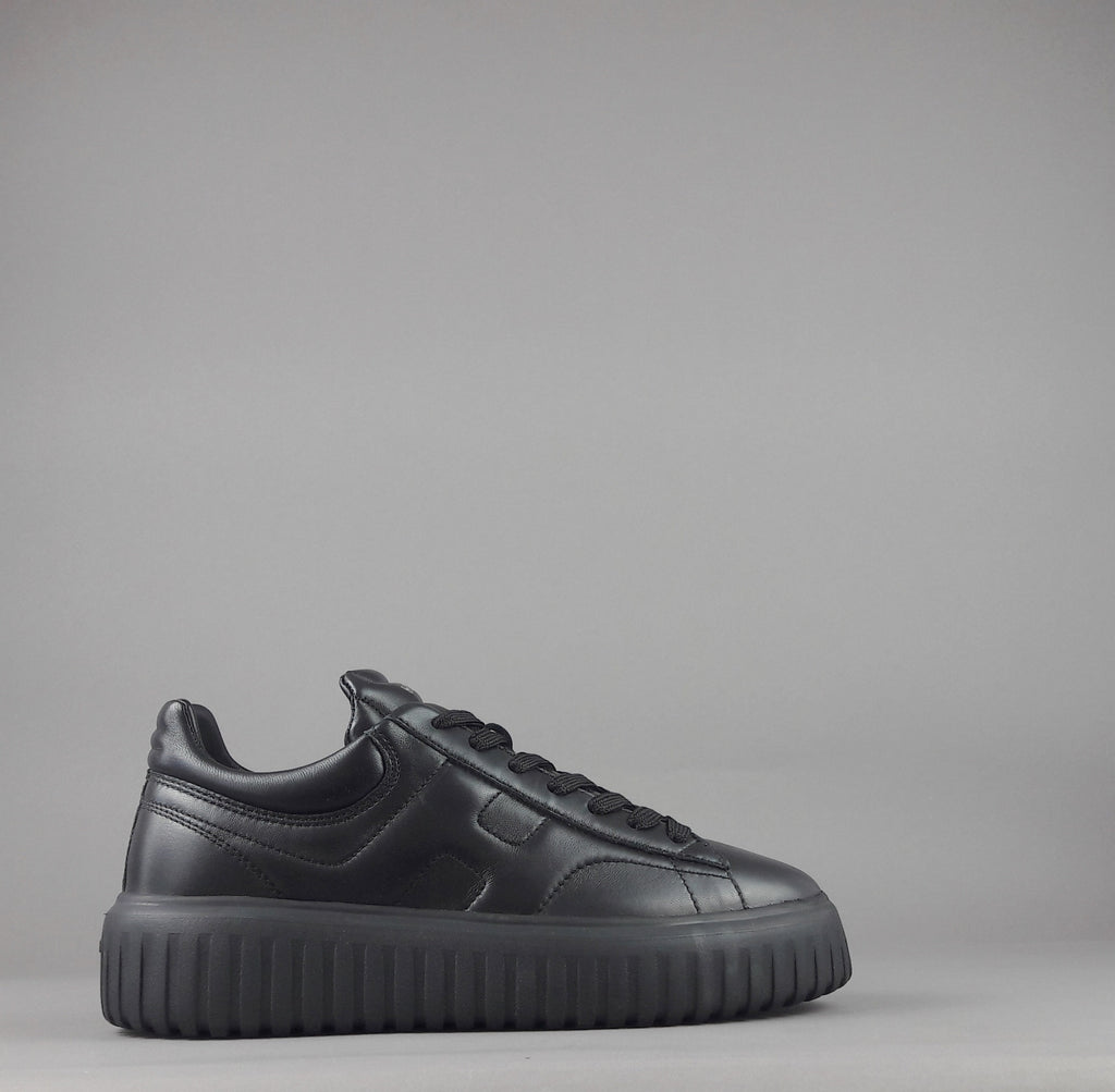 Hogan Stripes Uomo Pelle Nappa Nero
