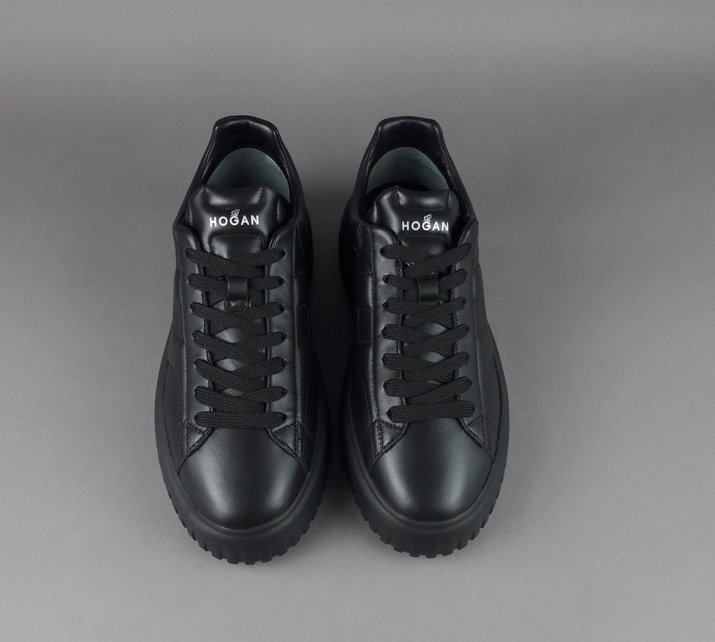 Hogan Stripes Uomo Pelle Nappa Nero