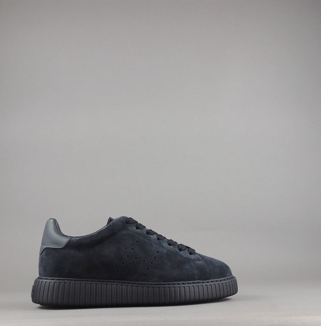 Hogan Urban Stripes Uomo Camoscio Blu Scuro