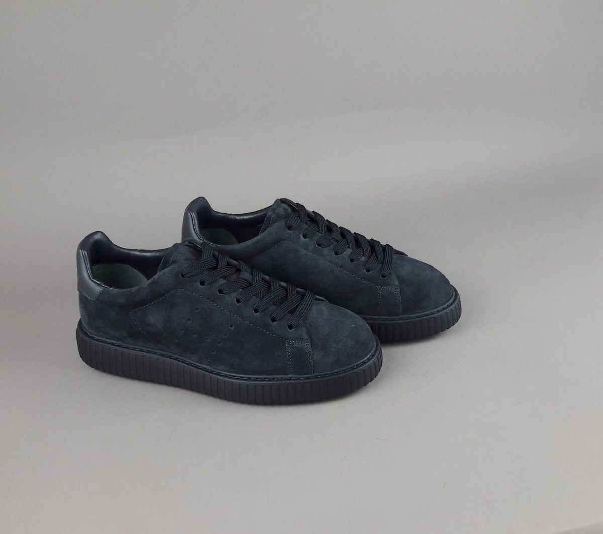 Hogan Urban Stripes Uomo Camoscio Blu Scuro