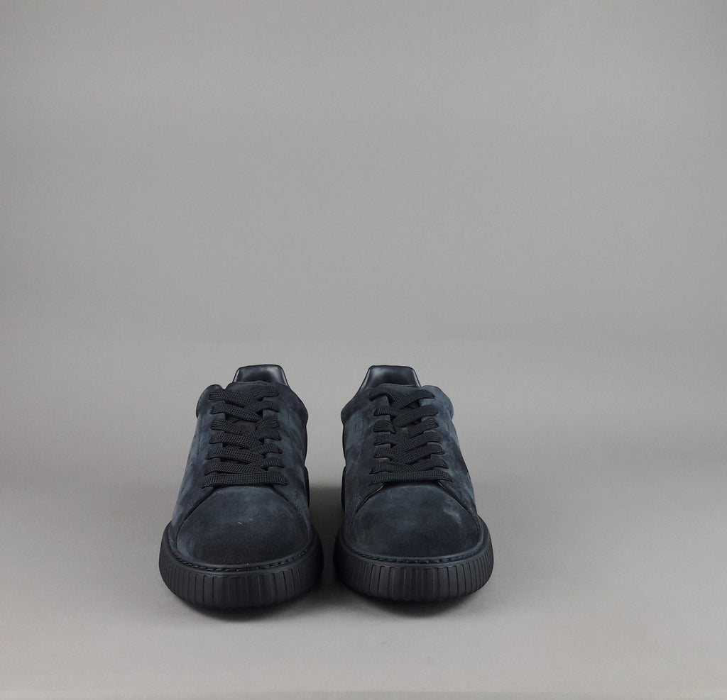 Hogan Urban Stripes Uomo Camoscio Blu Scuro
