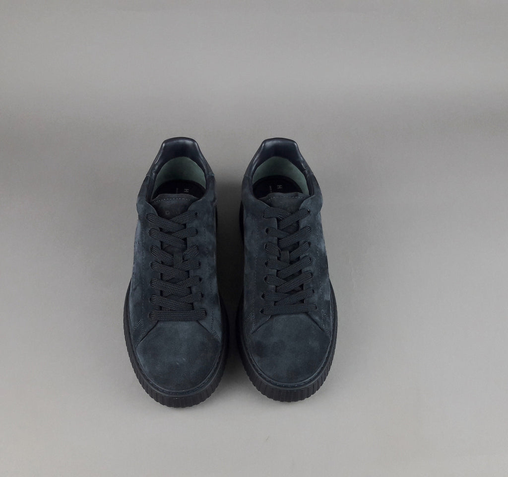 Hogan Urban Stripes Uomo Camoscio Blu Scuro