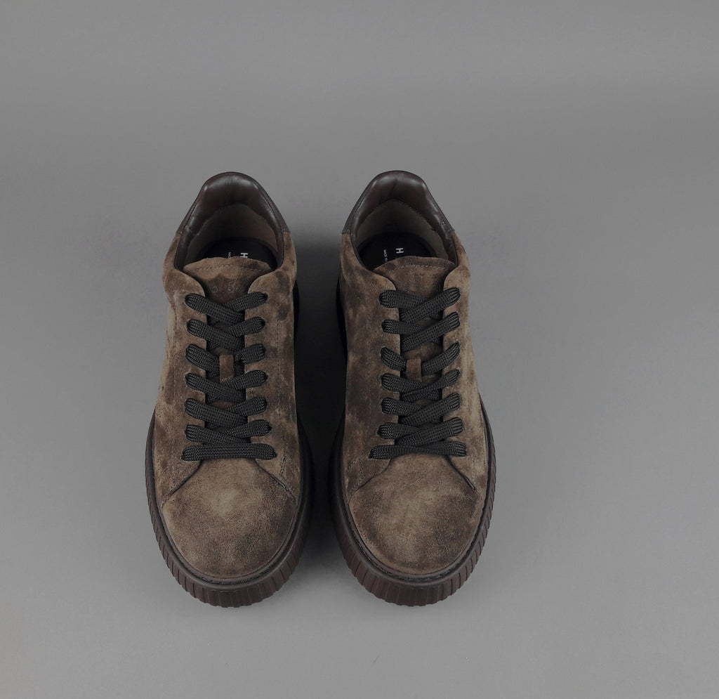 Hogan Urban Stripes Uomo Camoscio Marrone