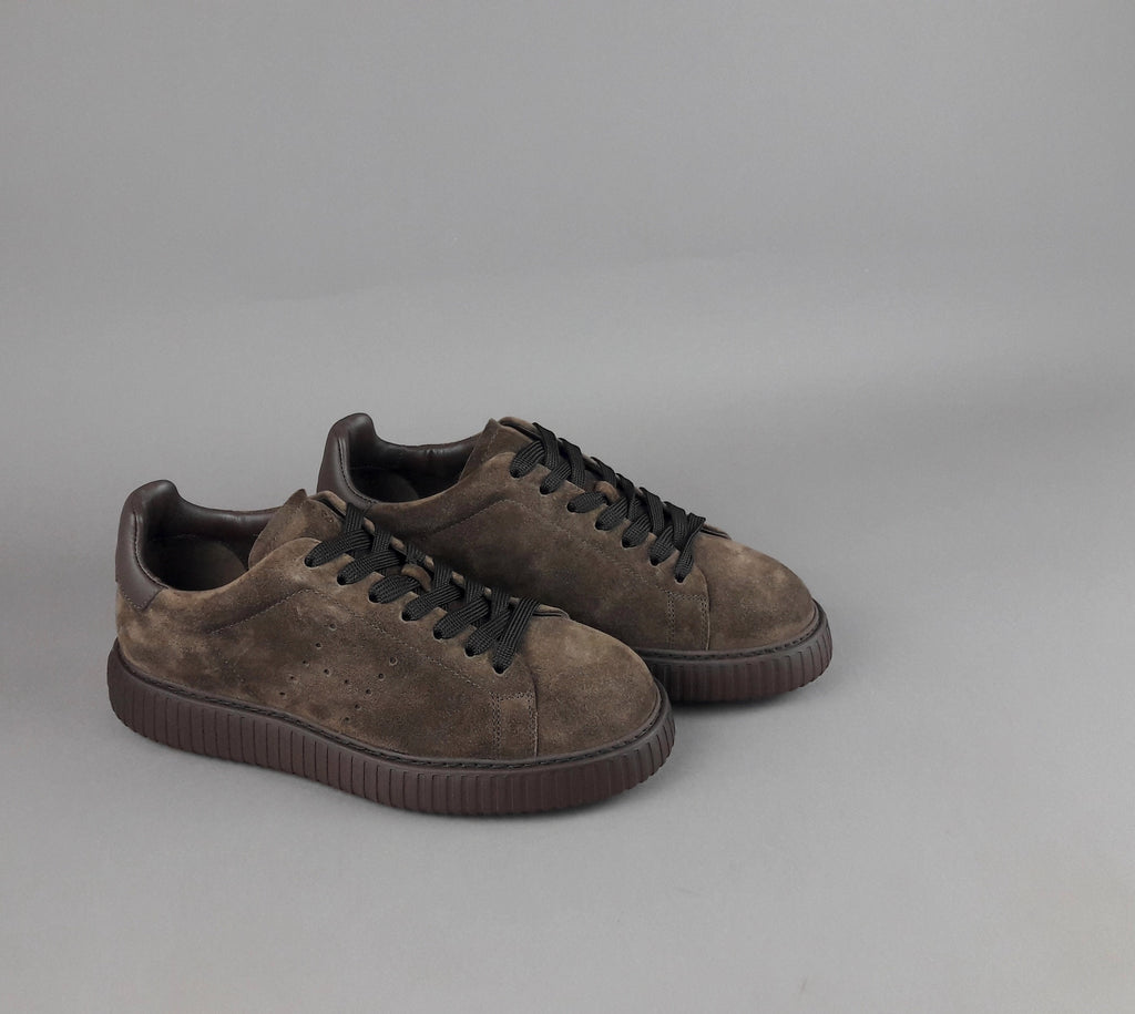 Hogan Urban Stripes Uomo Camoscio Marrone