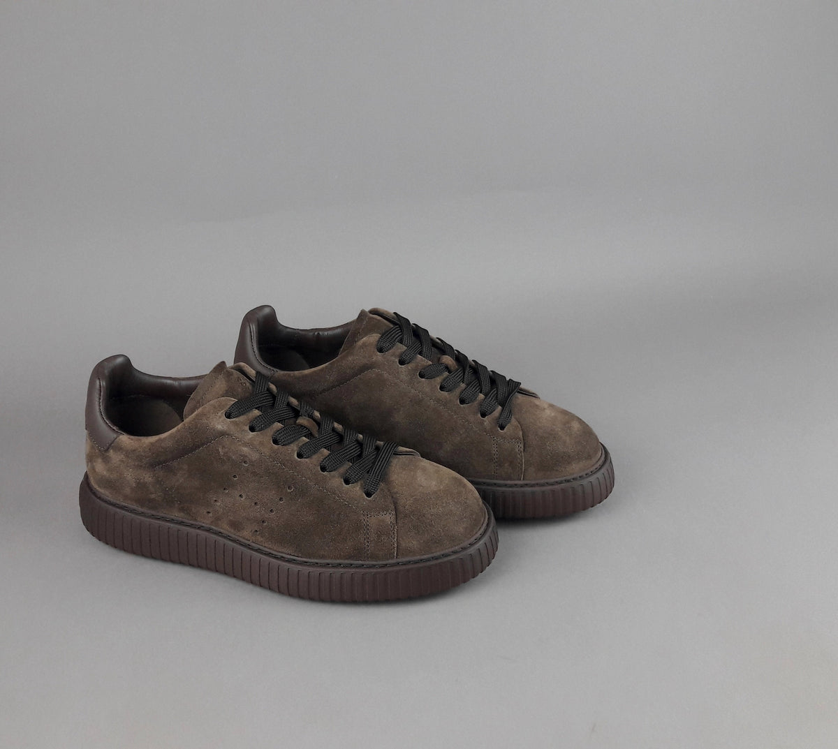Hogan Urban Stripes Uomo Camoscio Marrone