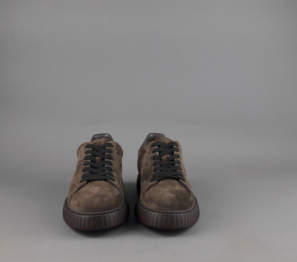 Hogan Urban Stripes Uomo Camoscio Marrone