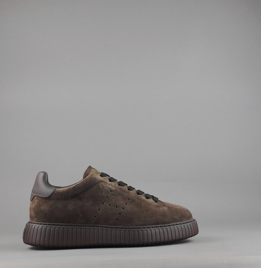 Hogan Urban Stripes Uomo Camoscio Marrone