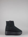 Hoor Tronchetto Donna Camoscio Montone Shearling Nero