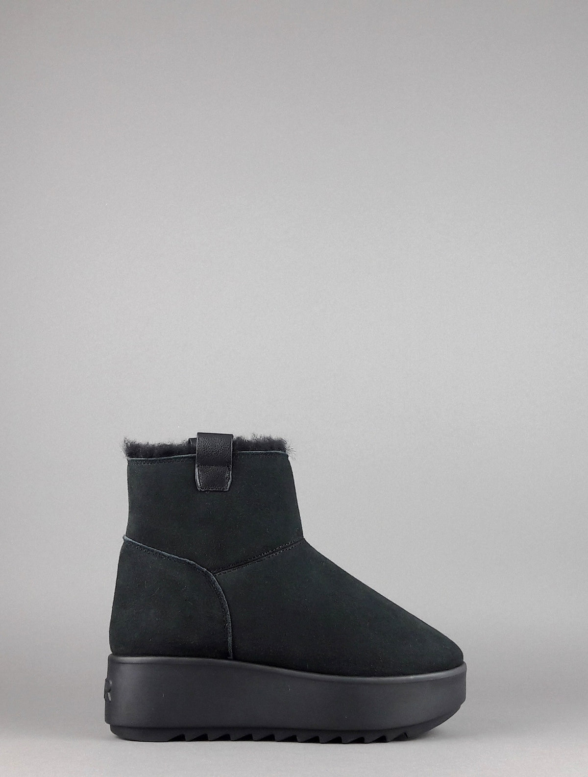 Hoor Tronchetto Donna Camoscio Montone Shearling Nero