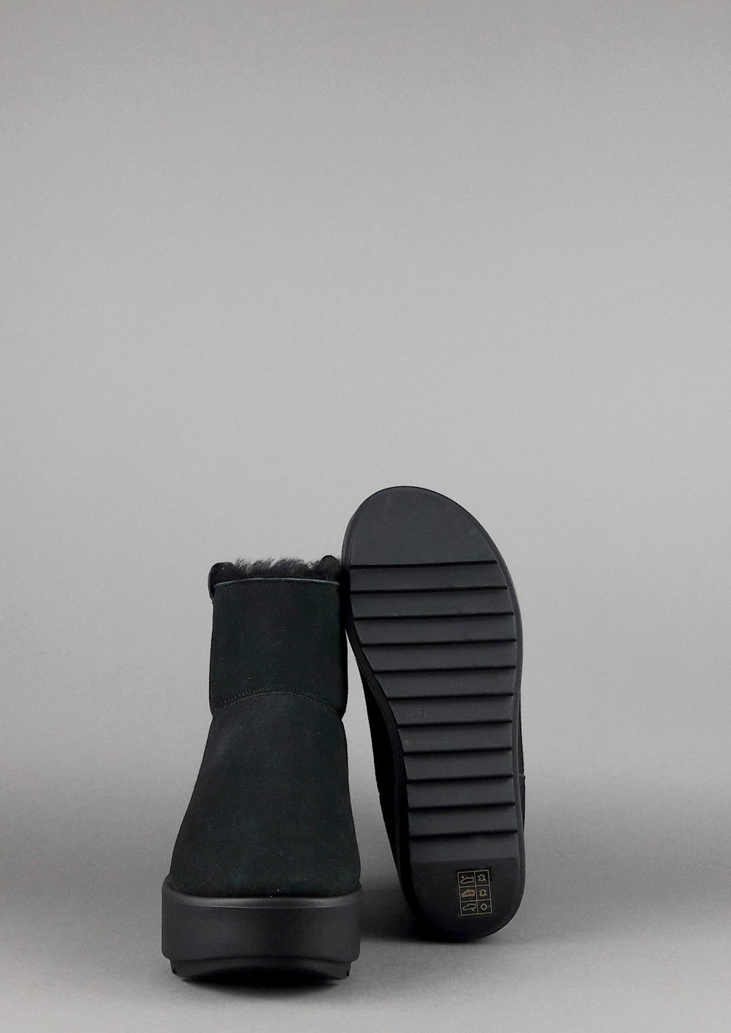 Hoor Tronchetto Donna Camoscio Montone Shearling Nero