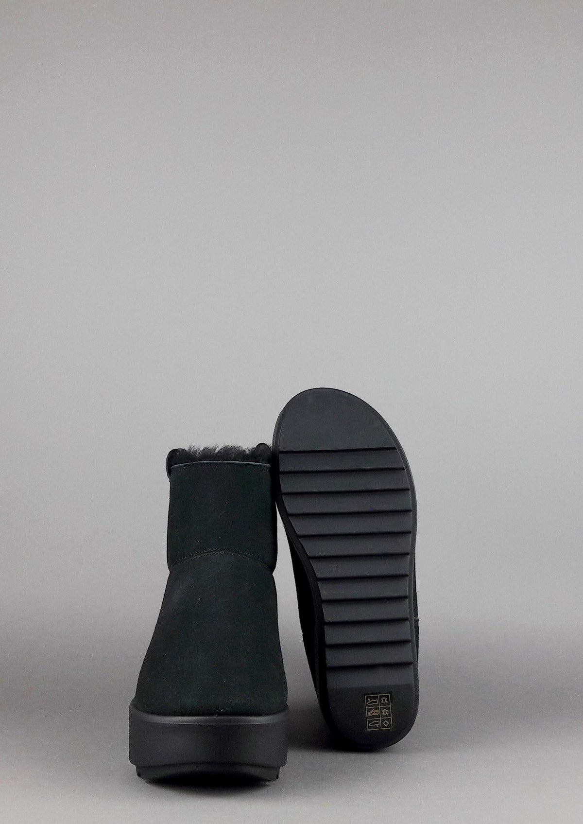 Hoor Tronchetto Donna Camoscio Montone Shearling Nero