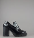Janet & Janet Mocassino Alto Donna Elettra Pelle Spazzolata Nero