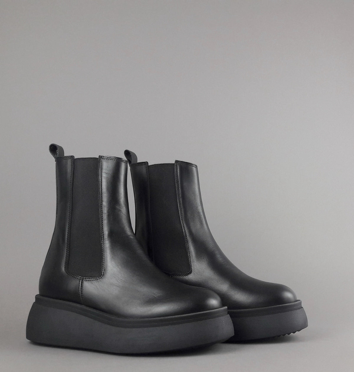 Janet & Janet Trochetto Donna Diletta Pelle Nero Elastici