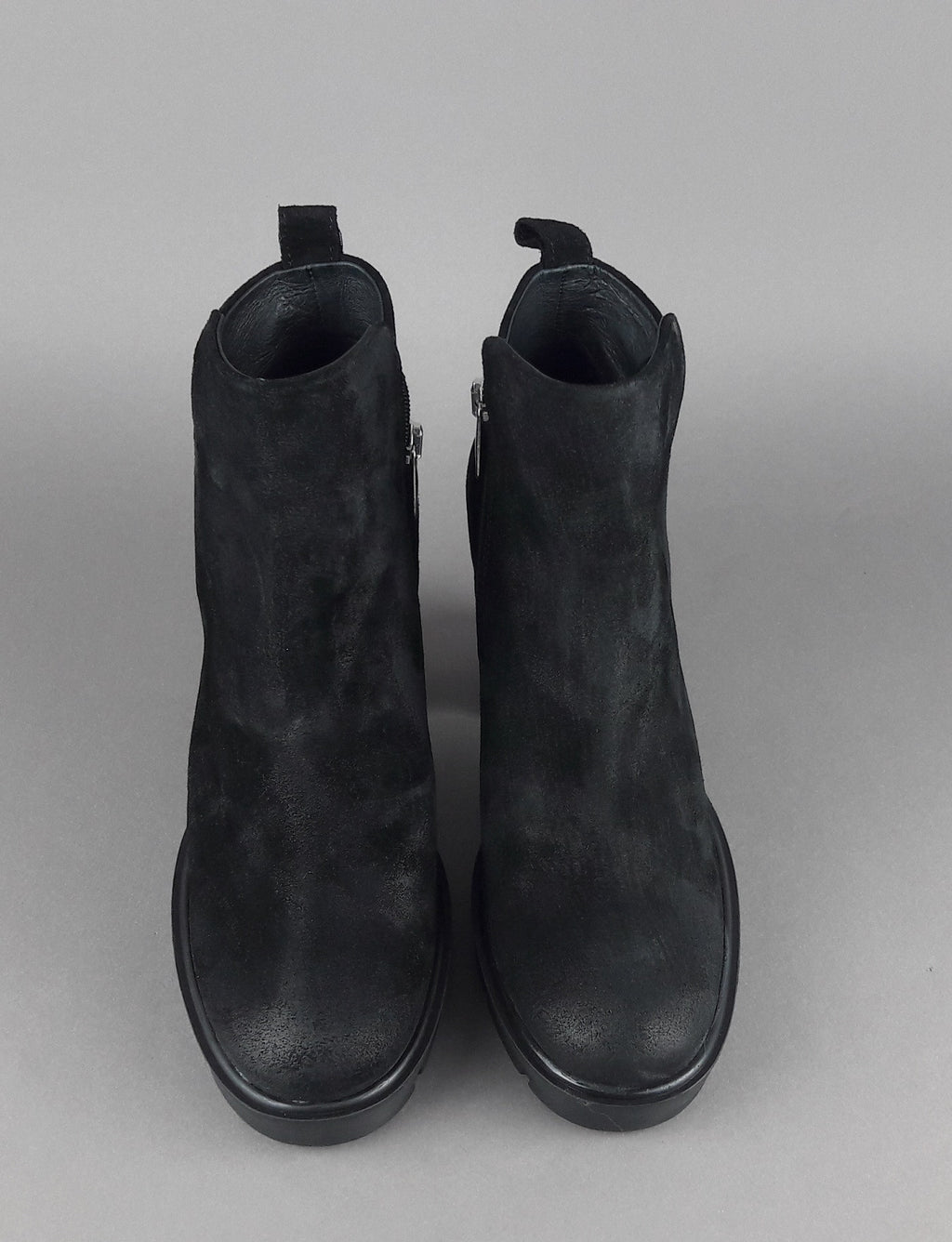 Janet Sport Tronchetto Donna Cicuta Camoscio Nero