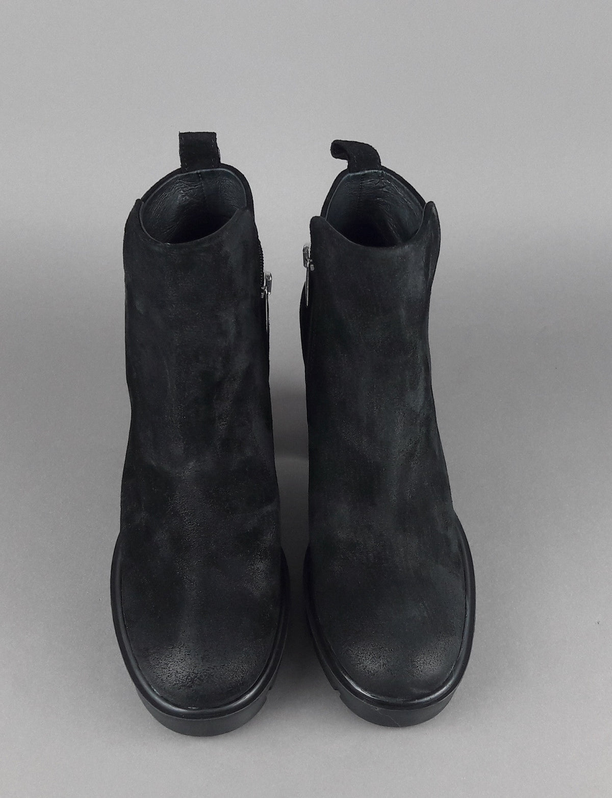 Janet Sport Tronchetto Donna Cicuta Camoscio Nero