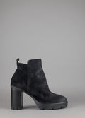 Janet Sport Tronchetto Donna Cicuta Camoscio Nero